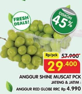 Promo Harga Anggur Shine Muscat  - Superindo
