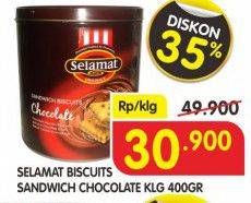 Promo Harga SELAMAT Sandwich Biscuits 400 gr - Superindo
