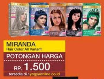 Promo Harga MIRANDA Hair Color All Variants 30 ml - Yogya