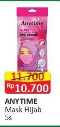 Promo Harga ANYTIME Mask Hijab 5 pcs - Alfamart