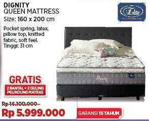 Promo Harga Elite Dignity Complete Bed Set 160x200cm  - COURTS
