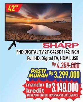 Promo Harga SHARP 2T-C42BD1i | LED TV 42"  - Hypermart