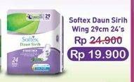 Promo Harga Softex Daun Sirih 29cm 24 pcs - Indomaret