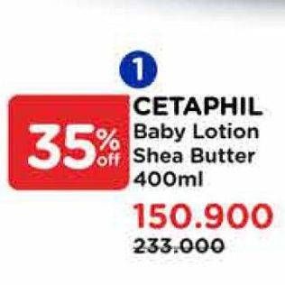 Promo Harga Cetaphil Baby Lotion With Shea Butter 400 ml - Watsons