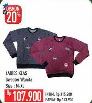 Promo Harga LADIES KLAS Sweater Wanita M-XL  - Hypermart