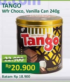 Promo Harga Tango Wafer Chocolate, Vanilla Milk 300 gr - Alfamart