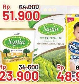 Promo Harga Sania Beras Premium 5000 gr - Alfamart