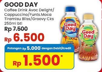 Promo Harga Good Day Coffee Drink Avocado Delight, Originale Cappucino, Funtastic Mocacinno, Tiramisu Bliss, Groovy Cookies 250 ml - Indomaret