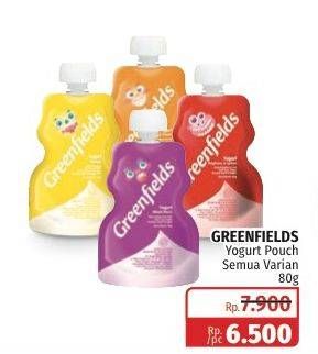 Promo Harga GREENFIELDS Yogurt Squeeze All Variants 80 gr - Lotte Grosir