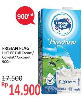 Promo Harga FRISIAN FLAG Susu UHT Purefarm Coconut Delight, Full Cream, Swiss Chocolate 900 ml - Alfamidi