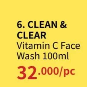 Promo Harga Clean & Clear Facial Wash Vitamin C 100 ml - Guardian