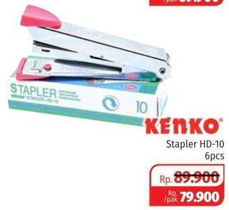 Promo Harga KENKO Stapler HD-10 6 pcs - Lotte Grosir