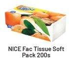 Promo Harga NICE Facial Tissue Soft Pack 200 sheet - Alfamart
