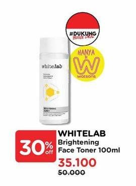 Promo Harga Whitelab Brightening Toner 100 ml - Watsons