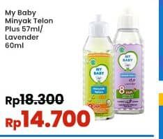 Promo Harga My Baby Minyak Telon Plus Lavender 60 ml - Indomaret