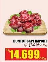 Promo Harga Oxtail Sapi Import per 100 gr - Hari Hari