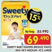 Promo Harga Sweety Bronze Pants Dry X-Pert M48, L42 42 pcs - Superindo