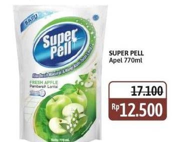 Promo Harga Super Pell Pembersih Lantai Fresh Apple 770 ml - Alfamidi