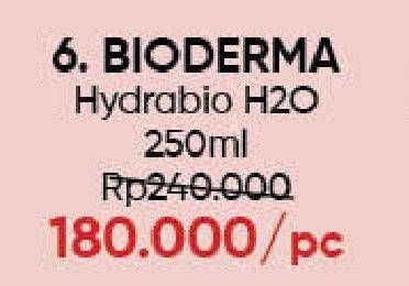 Promo Harga BIODERMA Hydrabio H2O 250 ml - Guardian