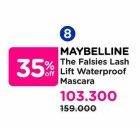 Promo Harga Maybelline The Falsies Lash Lift Waterproof Mascara 30 gr - Watsons