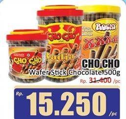Promo Harga Cho Cho Wafer Stick Chocolate 500 gr - Hari Hari