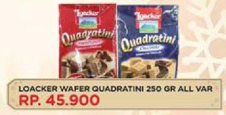 Promo Harga LOACKER Quadratini Wafer All Variants 250 gr - Hypermart