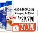 Promo Harga HEAD & SHOULDERS Shampoo 330 ml - Hypermart