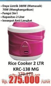 Promo Harga Kirin KRC 138 | Rice Cooker 2ltr  - Hari Hari