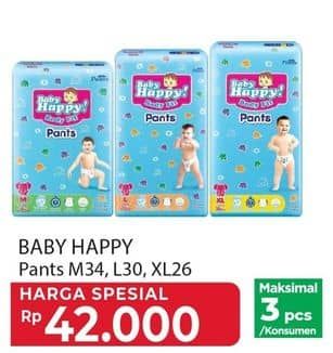 Promo Harga Baby Happy Body Fit Pants M34, XL26, L30 26 pcs - Yogya