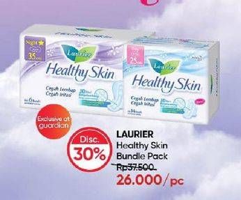Promo Harga Laurier Healthy Skin Night Wing 35cm, Day Wing 25cm 6 pcs - Guardian
