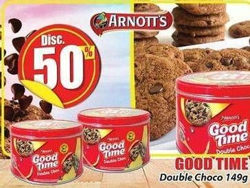 Promo Harga GOOD TIME Cookies Chocochips Double Choc 149 gr - Hari Hari