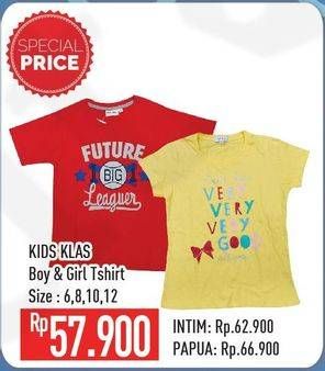 Promo Harga KIDS KLAS Boy/Girl T-Shirt SS  - Hypermart
