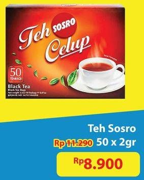 Promo Harga Sosro Teh Celup per 50 pcs 2 gr - Hypermart