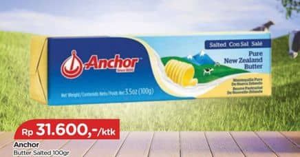 Promo Harga Anchor Butter Salted 100 gr - TIP TOP