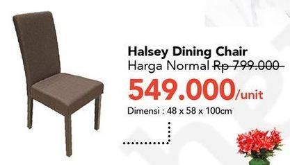 Promo Harga Dining Chair Halsey 48x58x100cm  - Carrefour