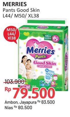 Promo Harga Merries Pants Good Skin L44, XL38, M50 38 pcs - Alfamidi