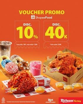 Promo Harga Voucher Promo  - Richeese Factory