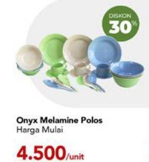 Promo Harga Onyx Melamine Polos  - Carrefour