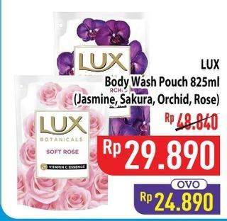 Promo Harga LUX Botanicals Body Wash Velvet Jasmine, Sakura Bloom, Magical Orchid, Soft Rose 825 ml - Hypermart