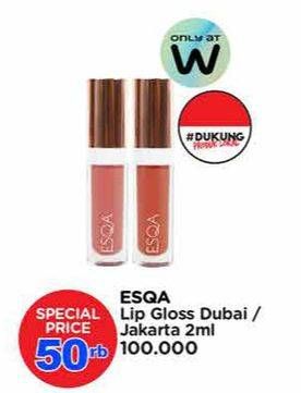 Promo Harga ESQA Lip Gloss Dubai, Jakarta 2 ml - Watsons