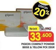 Promo Harga PIGEON Teens Compact Powder Yellow, Beige 25 gr - Superindo