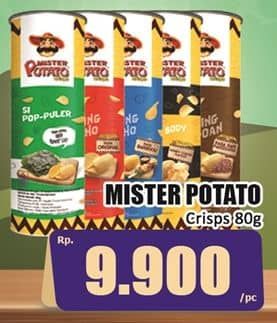 Promo Harga Mister Potato Snack Crisps 80 gr - Hari Hari