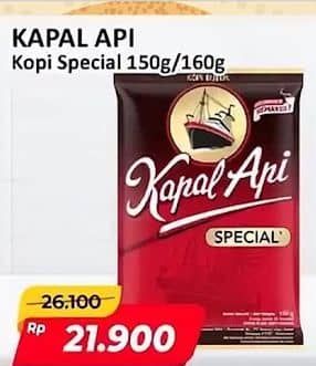 Promo Harga Kapal Api Kopi Bubuk Special 150 gr - Alfamart