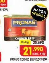 Promo Harga Pronas Corned Beef 198 gr - Superindo