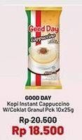 Promo Harga Good Day Cappuccino per 10 sachet 25 gr - Indomaret