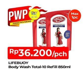 Promo Harga LIFEBUOY Body Wash Total 10 850 ml - TIP TOP