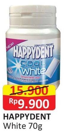 Promo Harga HAPPYDENT Cool White Permen Karet  - Alfamart