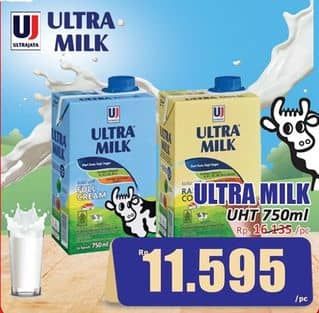 Promo Harga Ultra Milk Susu UHT 750 ml - Hari Hari