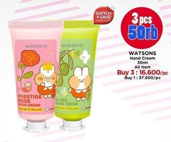 Promo Harga Watsons Dalgona Hand Cream All Variants 30 ml - Watsons