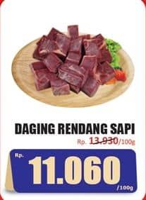 Promo Harga Daging Rendang Sapi per 100 gr - Hari Hari